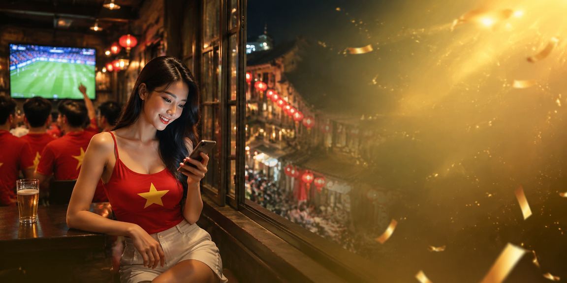 Giao diện ứng dụng casino tại Hà Nội với đèn lồng truyền thống
